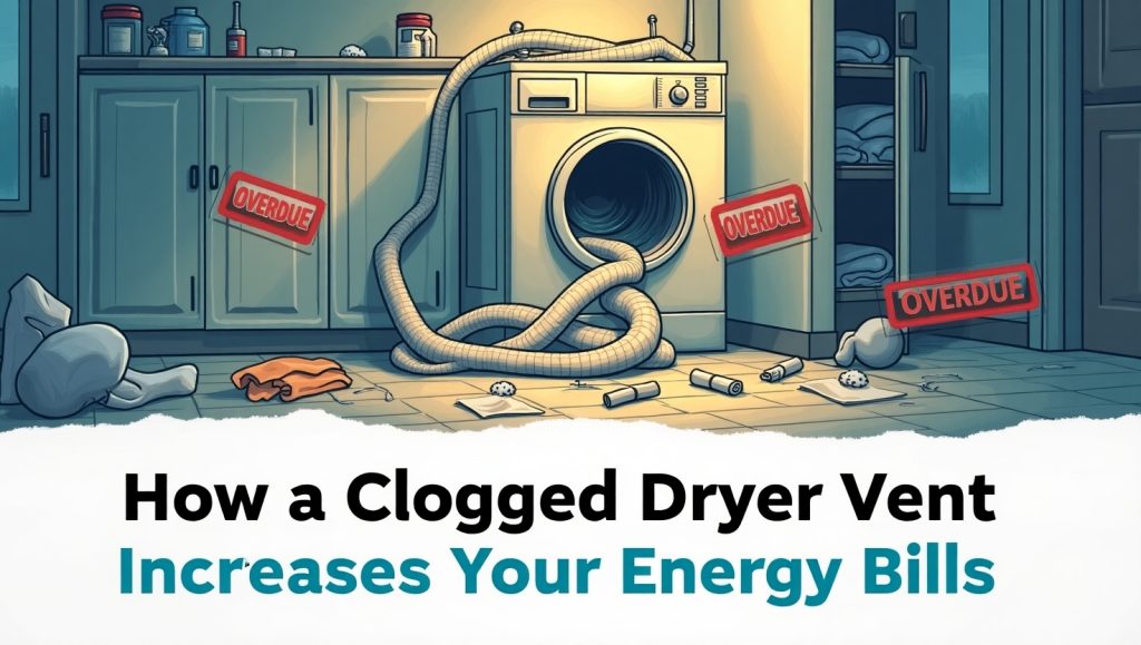 How a clogged dryer went increases energy bills