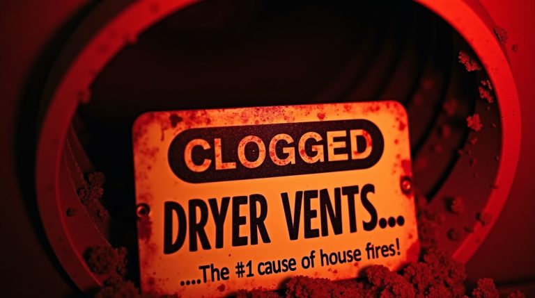 Clogged Dryer Vents... The #1 Cause of House Fires!